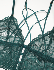 Lindex - Bra Bralette Jasmine lace - bralette krūšturi - dark dusty turquoise - 5