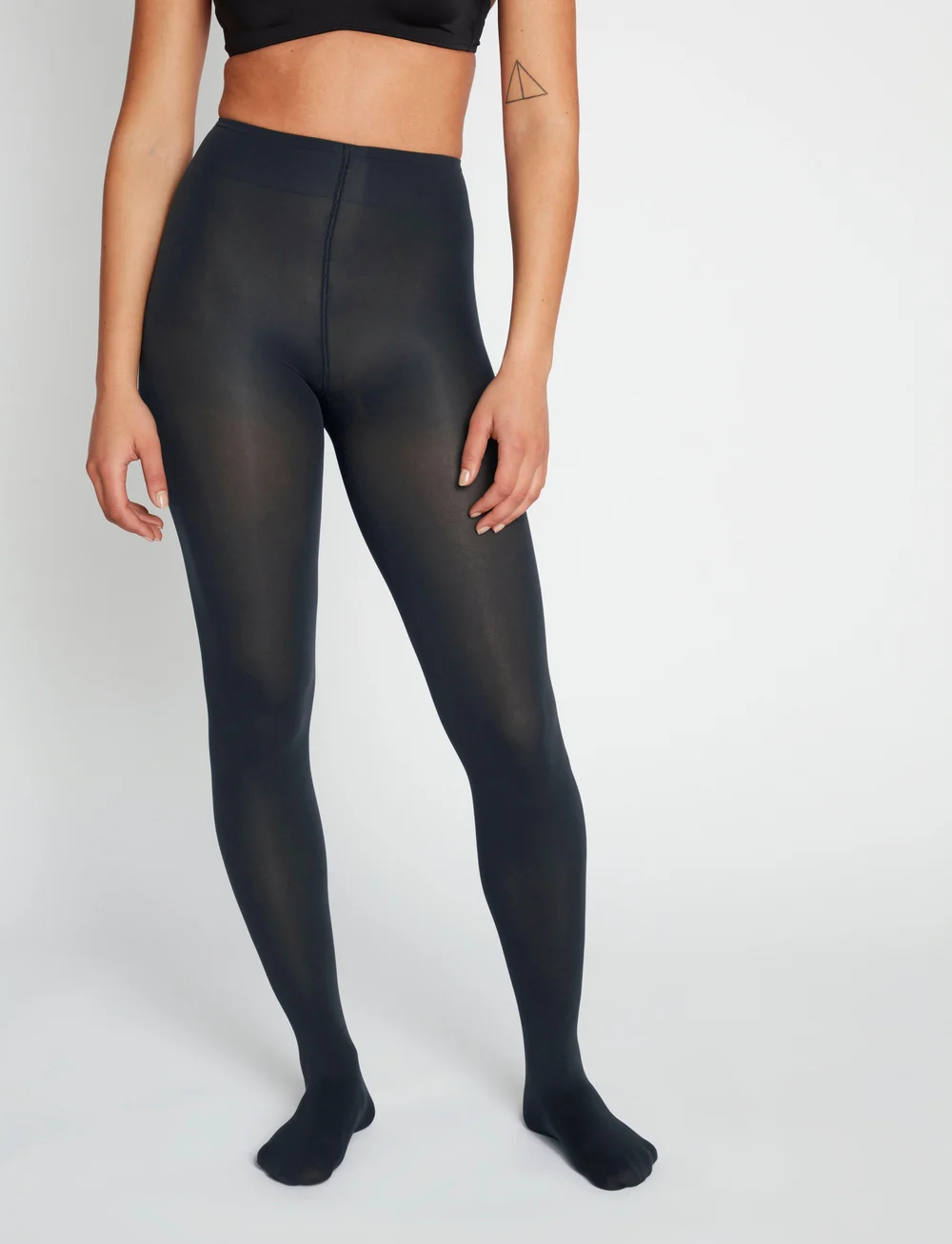 Lindex - Tights 80 den full cover - speciella tillfällen - dark grey - 3