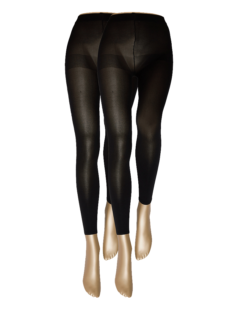 Lindex - Leggings 40den 2pack full leng - modetrends - black - 3