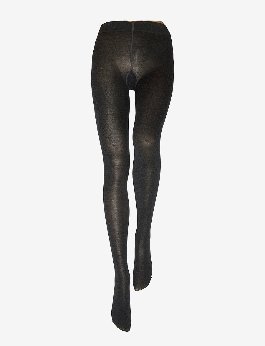 Lindex - Knitted cotton blend tights - modetrends - dark grey - 2