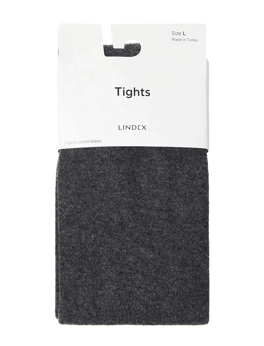 Lindex - Knitted cotton blend tights - modetrends - dark grey - 3