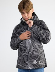 Lindex - Jacket anorak aop reflective - anorak stila jakas - black - 4
