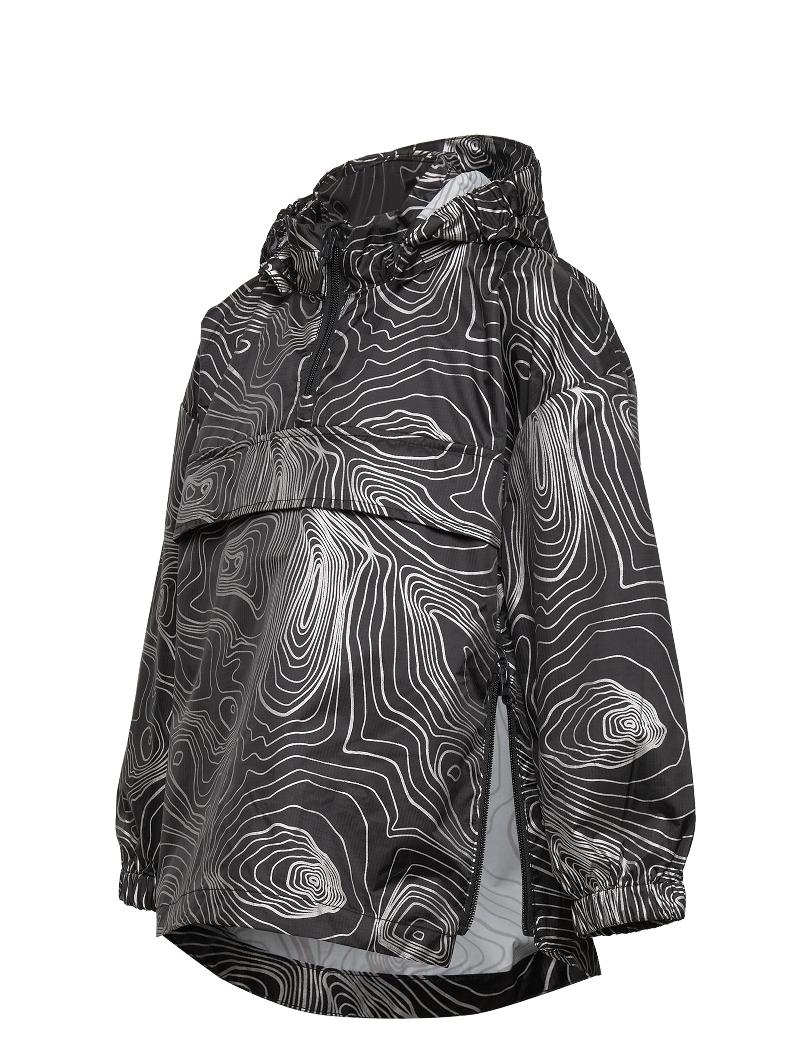 Lindex - Jacket anorak aop reflective - anorak stila jakas - black - 3