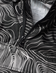 Lindex - Jacket anorak aop reflective - anorak tipo striukės - black - 12