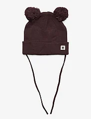 Lindex - Cap knitted pom pom - die niedrigsten preise - dark dusty brown - 0