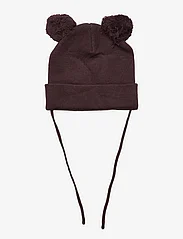 Lindex - Cap knitted pom pom - mažiausios kainos - dark dusty brown - 1