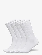 Sock 4 pack Sporty Rib - WHITE