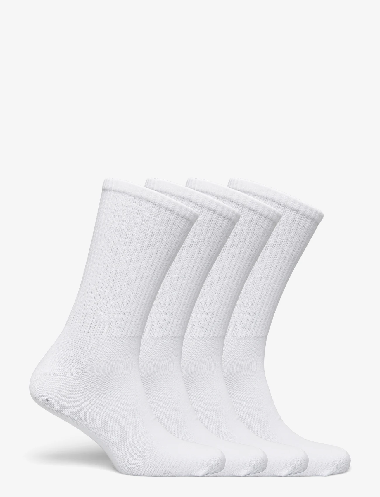 Lindex - Sock 4 pack Sporty Rib - white - 1