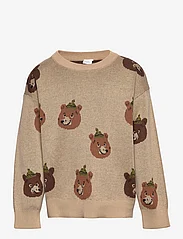 Lindex - Sweater knitted bear - džemprid - beige - 0