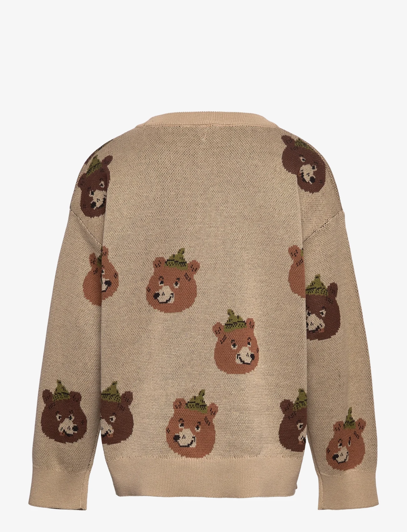 Lindex - Sweater knitted bear - džemprid - beige - 1