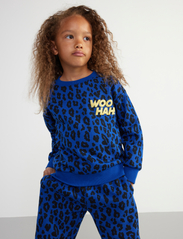 Lindex - Sweater AOP street leopard - sweatshirts - blue - 2