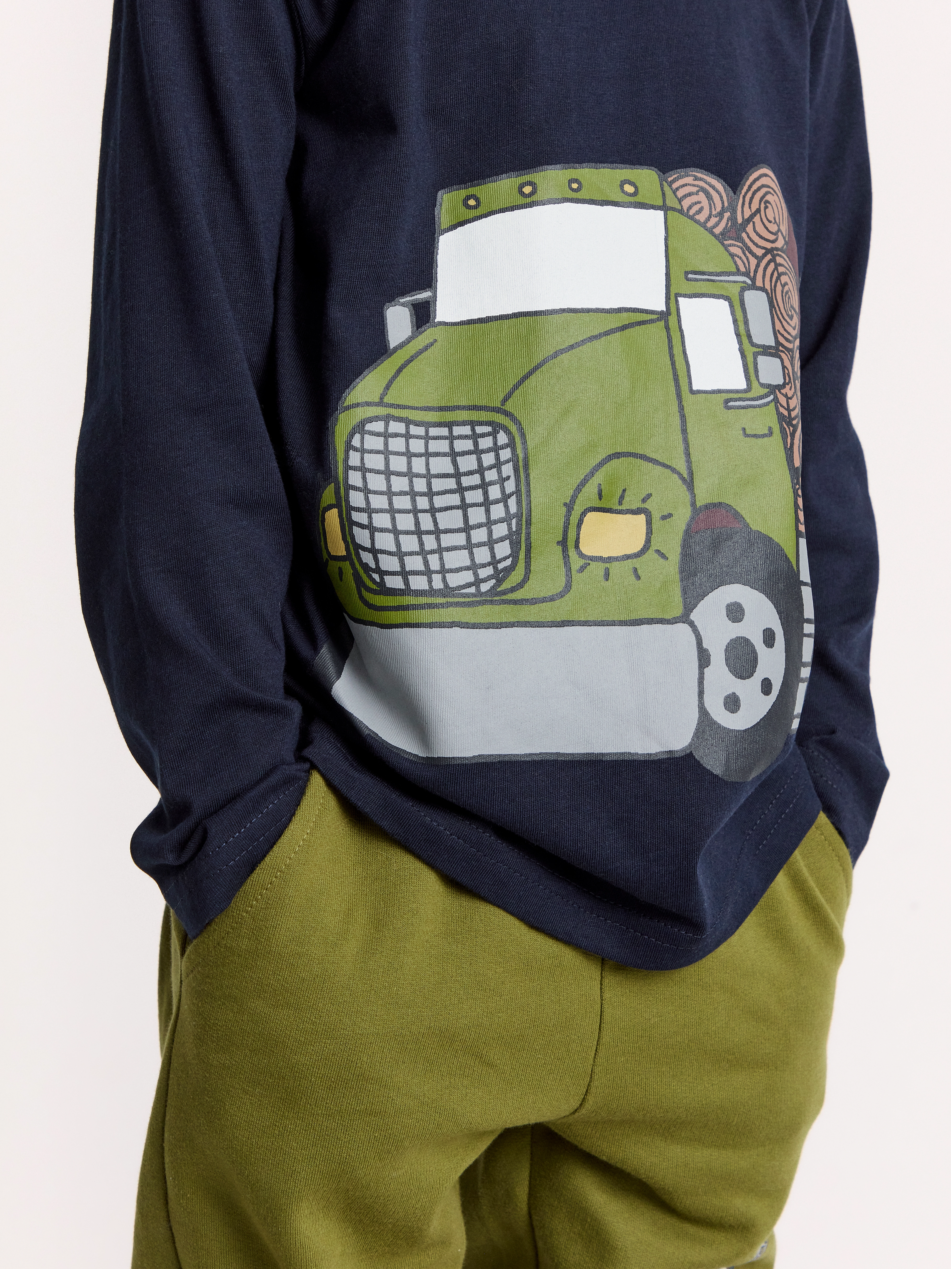 Lindex - Top LS Placed Working trucks - dark navy - 4