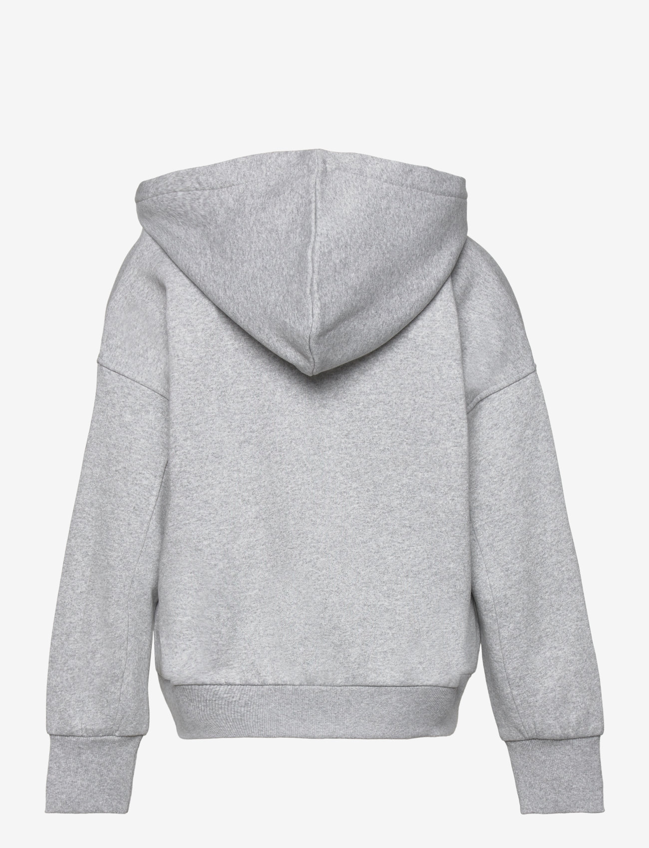 Lindex - Sweatshirt hoodie w zip solid - hættetrøjer - grey melange - 2