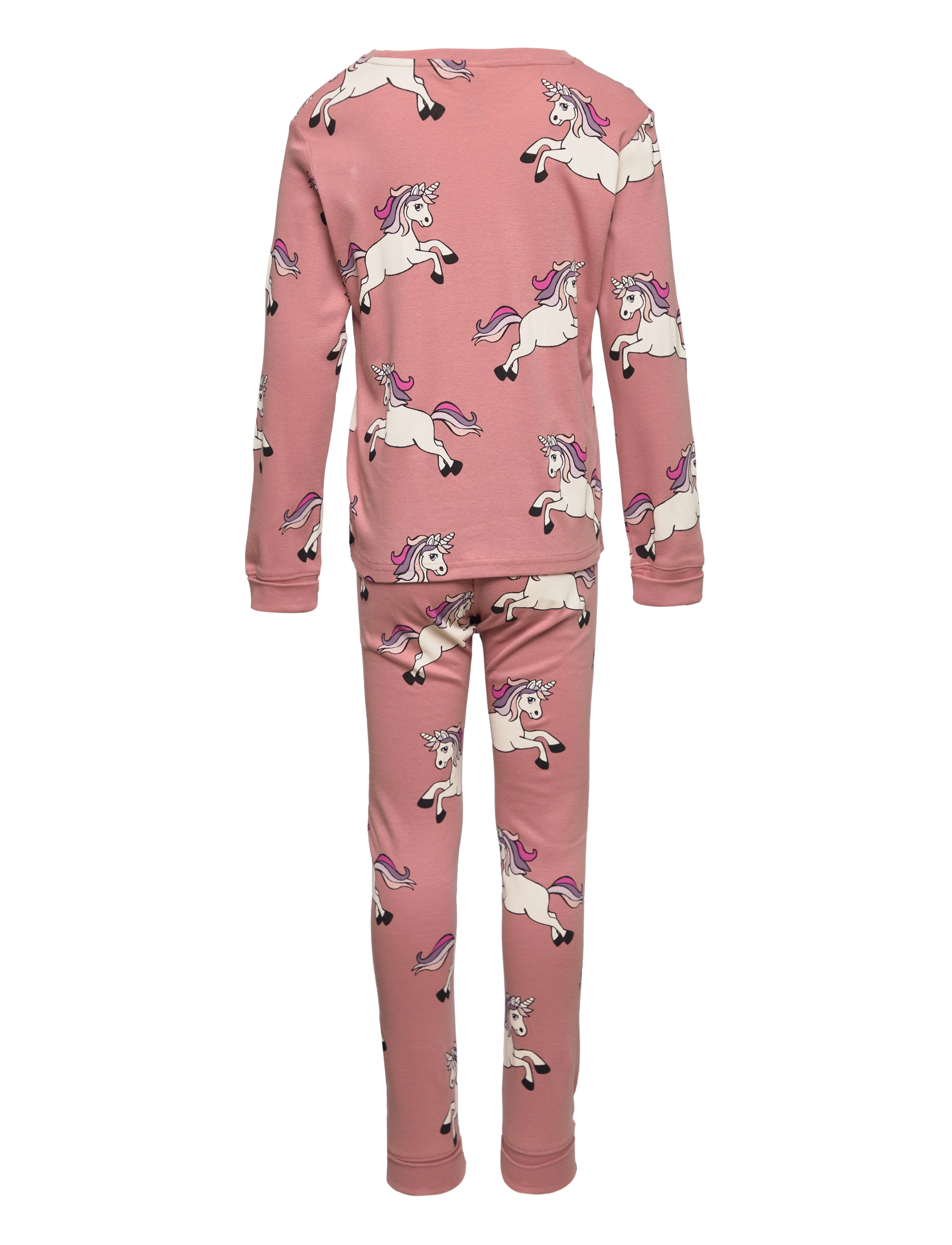 Lindex - Pajama Sg AOP Unicorn Horse - dusty pink - 1