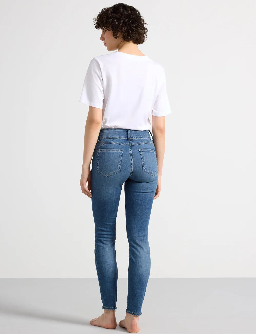 Lindex - Trouser denim Lilly mid blue - skinny jeans - denim blue - 3