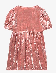 Lindex - Dress crushed velvet - partydresses - dusty pink - 1