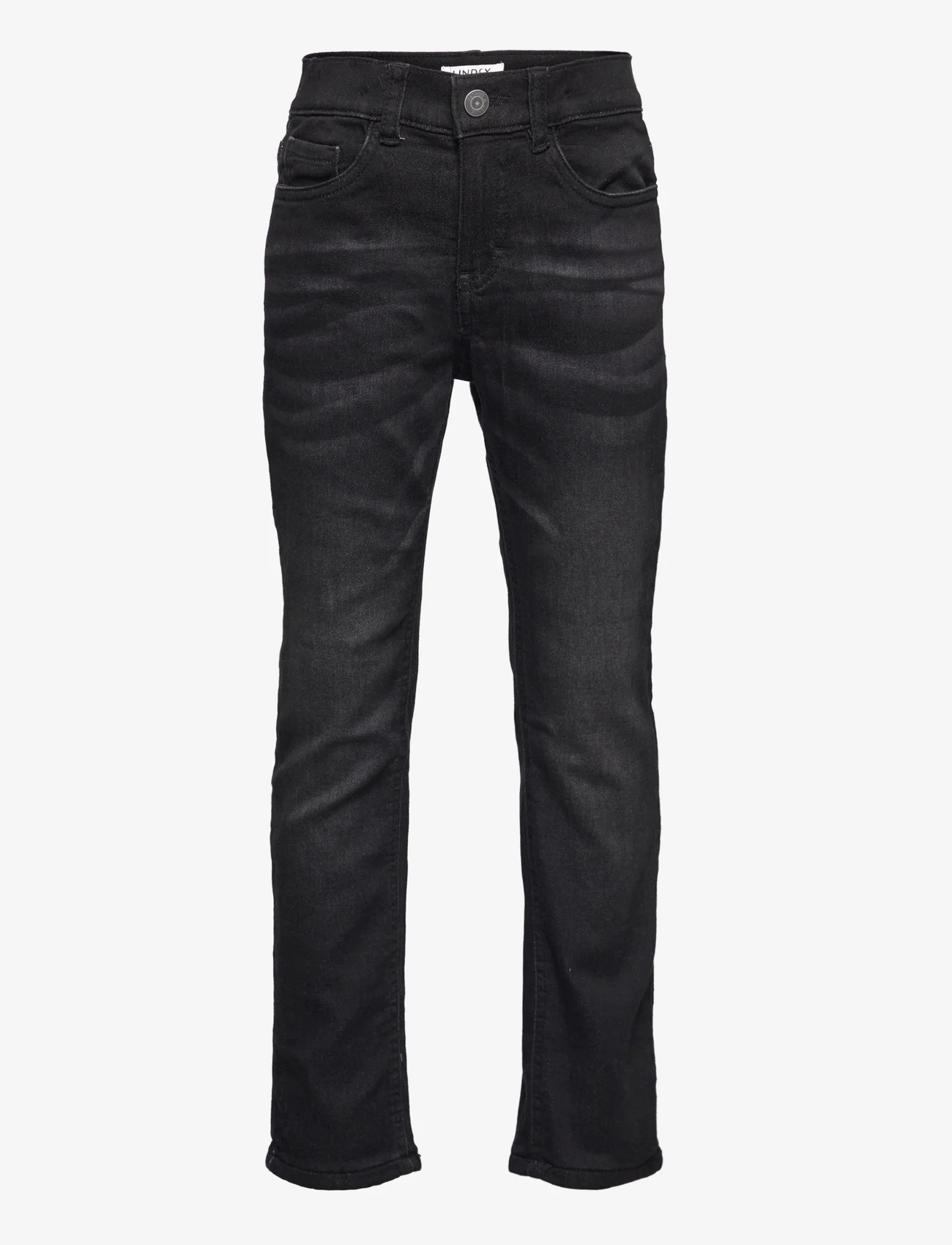 Lindex - Trousers Denim Sture lined bla - tavalised teksad - black - 0