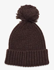Lindex - Knitted beanie chunky - mažiausios kainos - dark dusty brown - 0