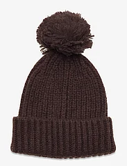 Lindex - Knitted beanie chunky - mažiausios kainos - dark dusty brown - 1