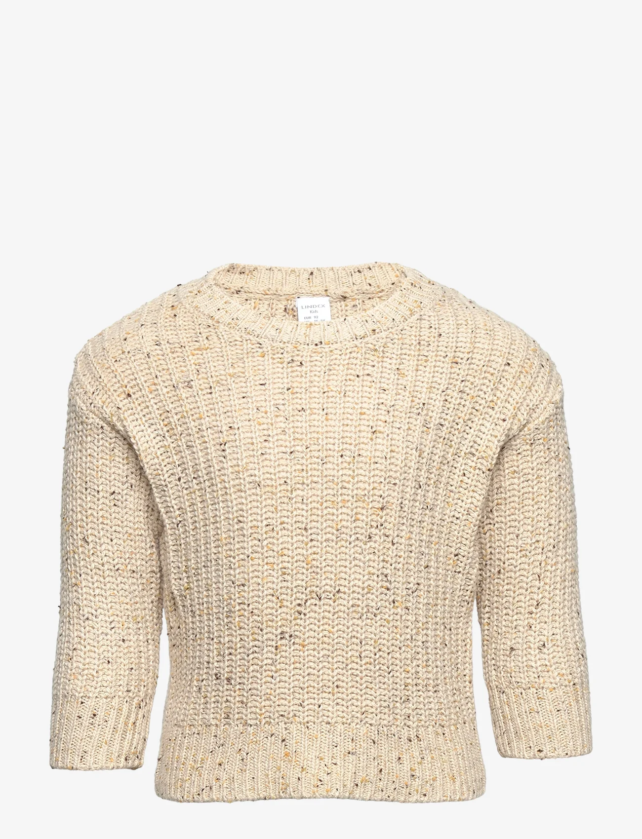 Lindex - Sweater knitted melange - truien - light beige - 0