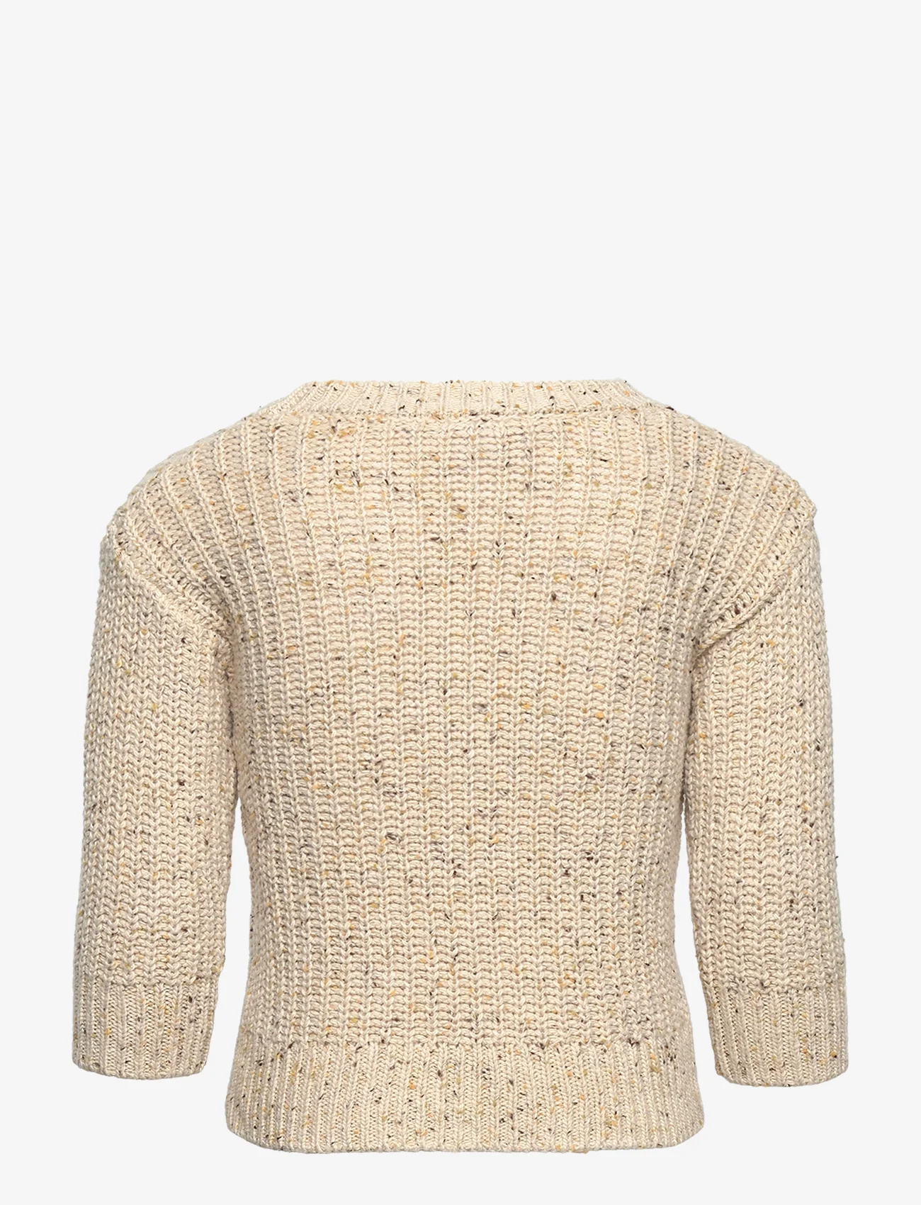 Lindex - Sweater knitted melange - jumpers - light beige - 1
