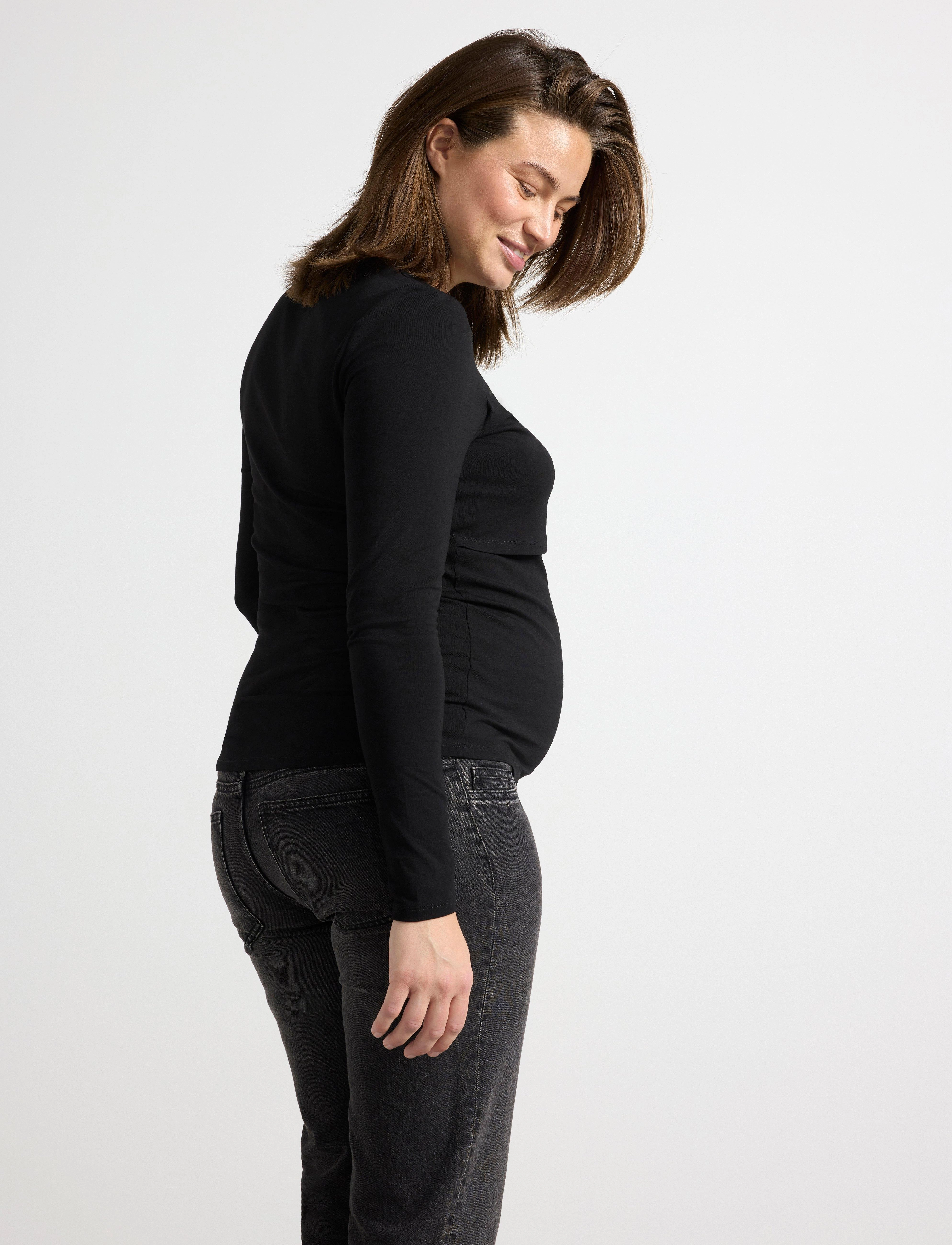 Lindex - Top MOM Vera New Nursing - overdele - black - 4