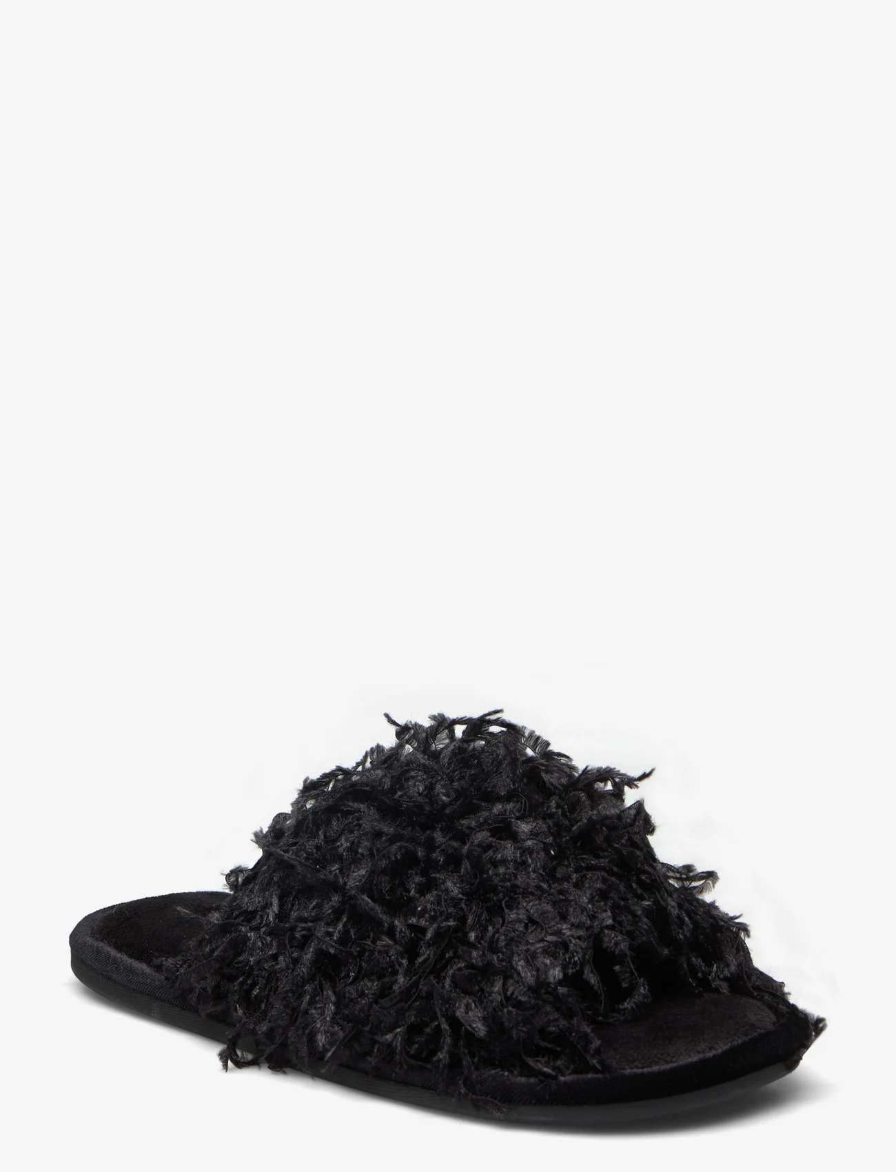 Lindex - Indoor slippers feather - najniższe ceny - black - 0