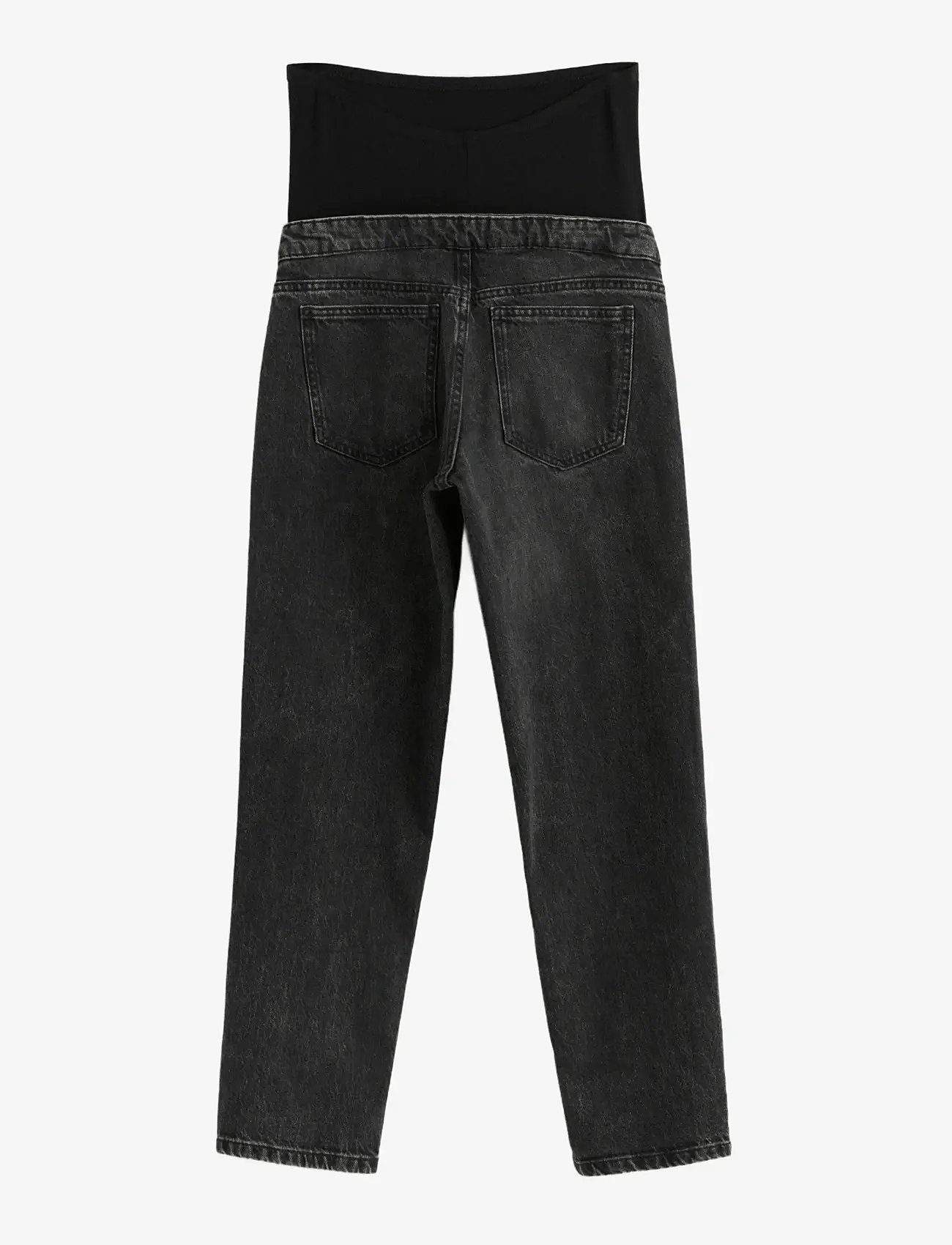 Lindex - Trousers denim MOM Nea washed - bottoms - black - 2