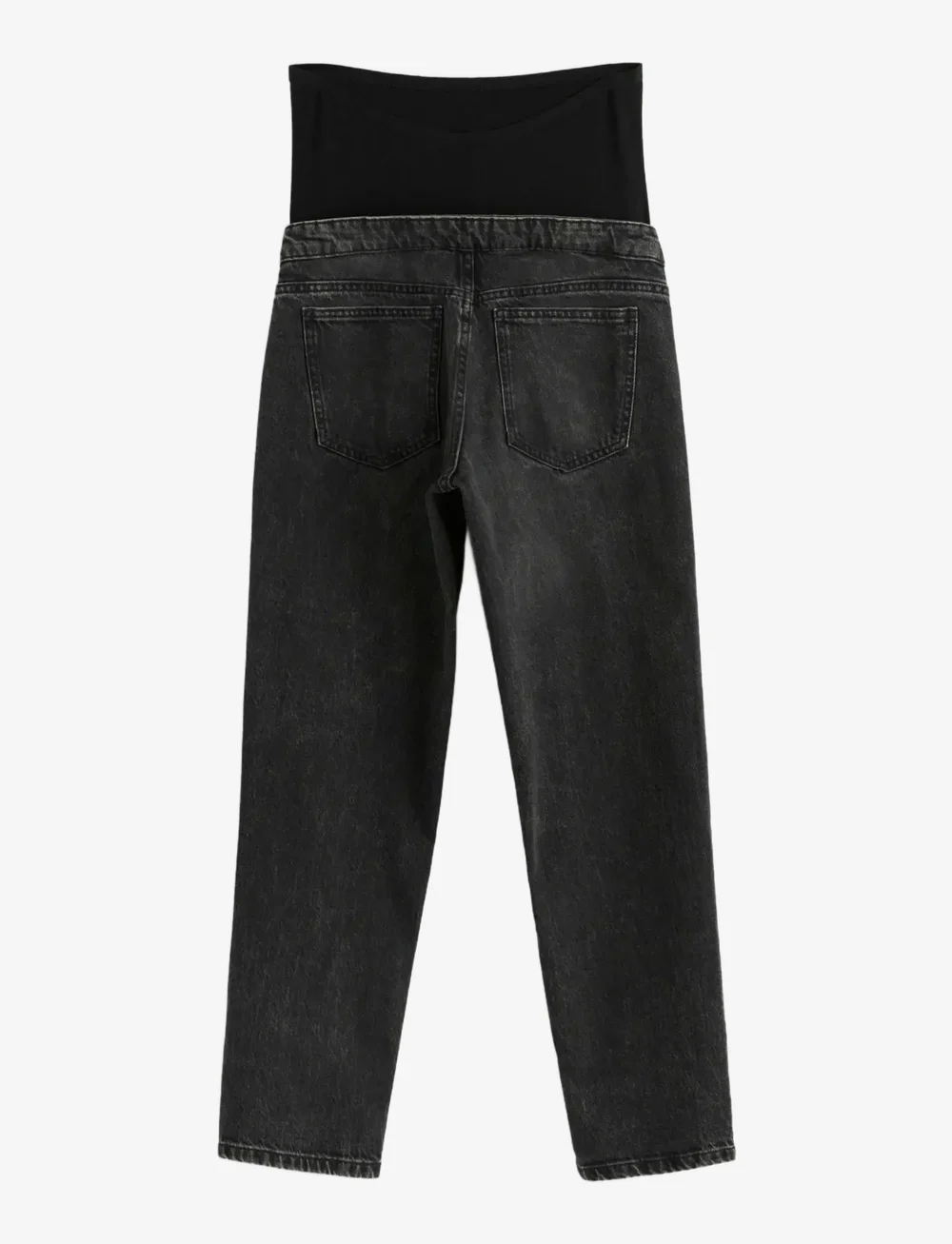 Lindex - Trousers denim MOM Nea washed - underdele - black - 2
