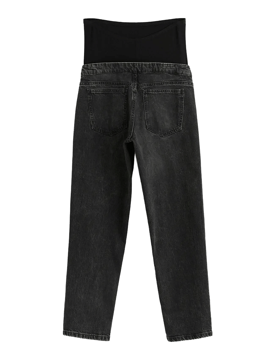 Lindex - MOM STRAIGHT Nea cropped maternity jeans - broeken - black - 2
