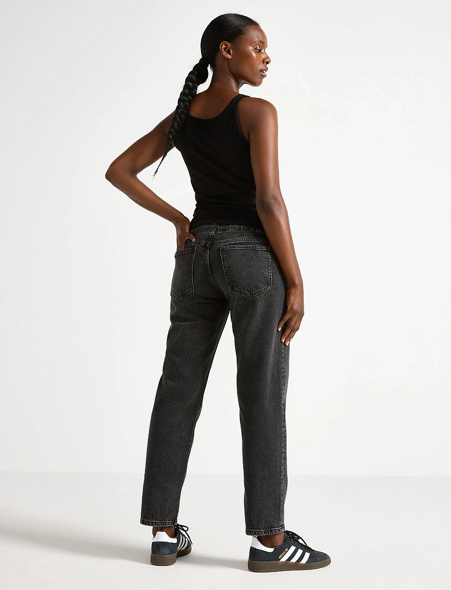 Lindex - MOM STRAIGHT Nea cropped maternity jeans - broeken - black - 3