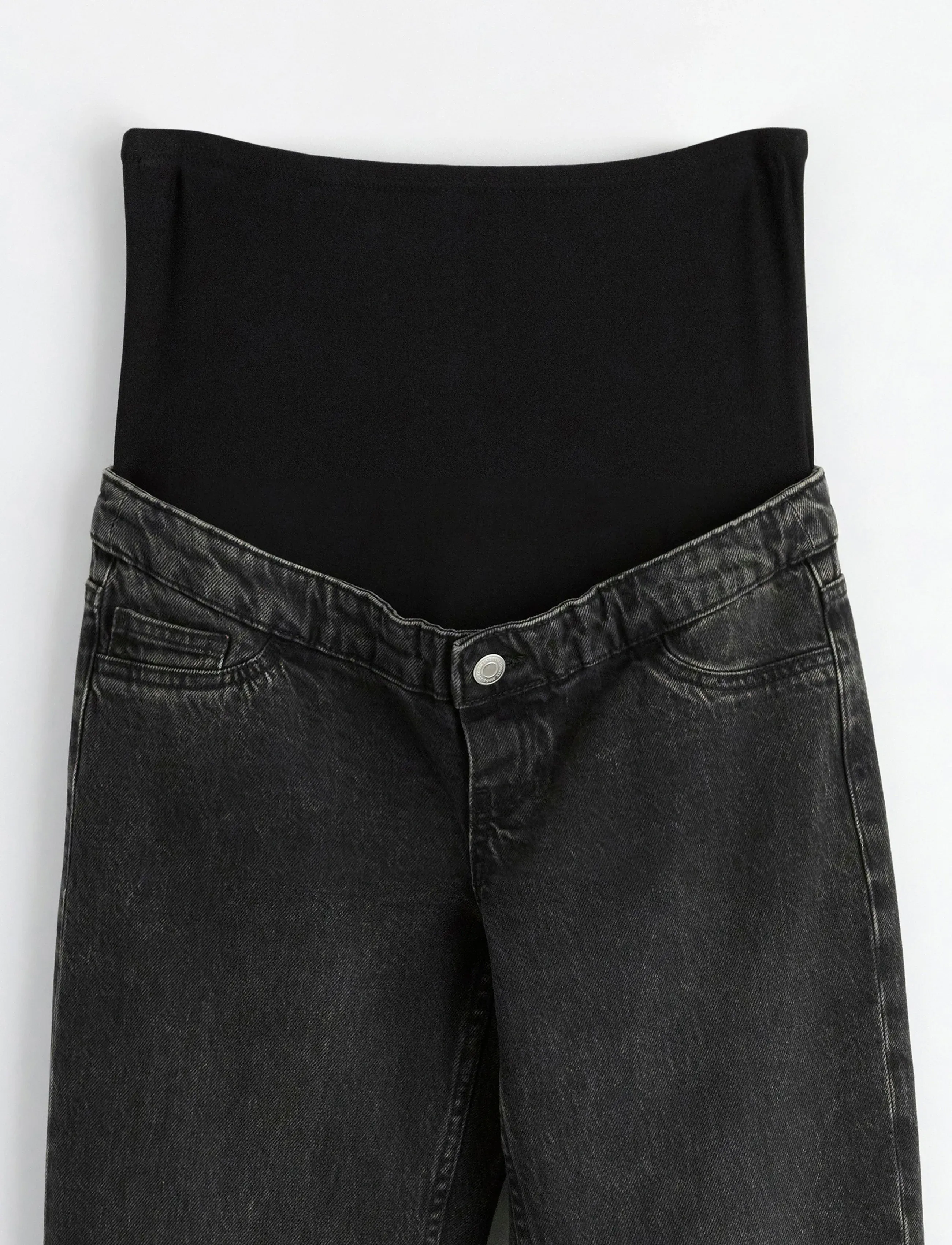 Lindex - MOM STRAIGHT Nea cropped maternity jeans - hosen - black - 5