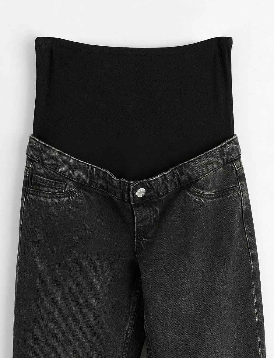 Lindex - MOM STRAIGHT Nea cropped maternity jeans - broeken - black - 5