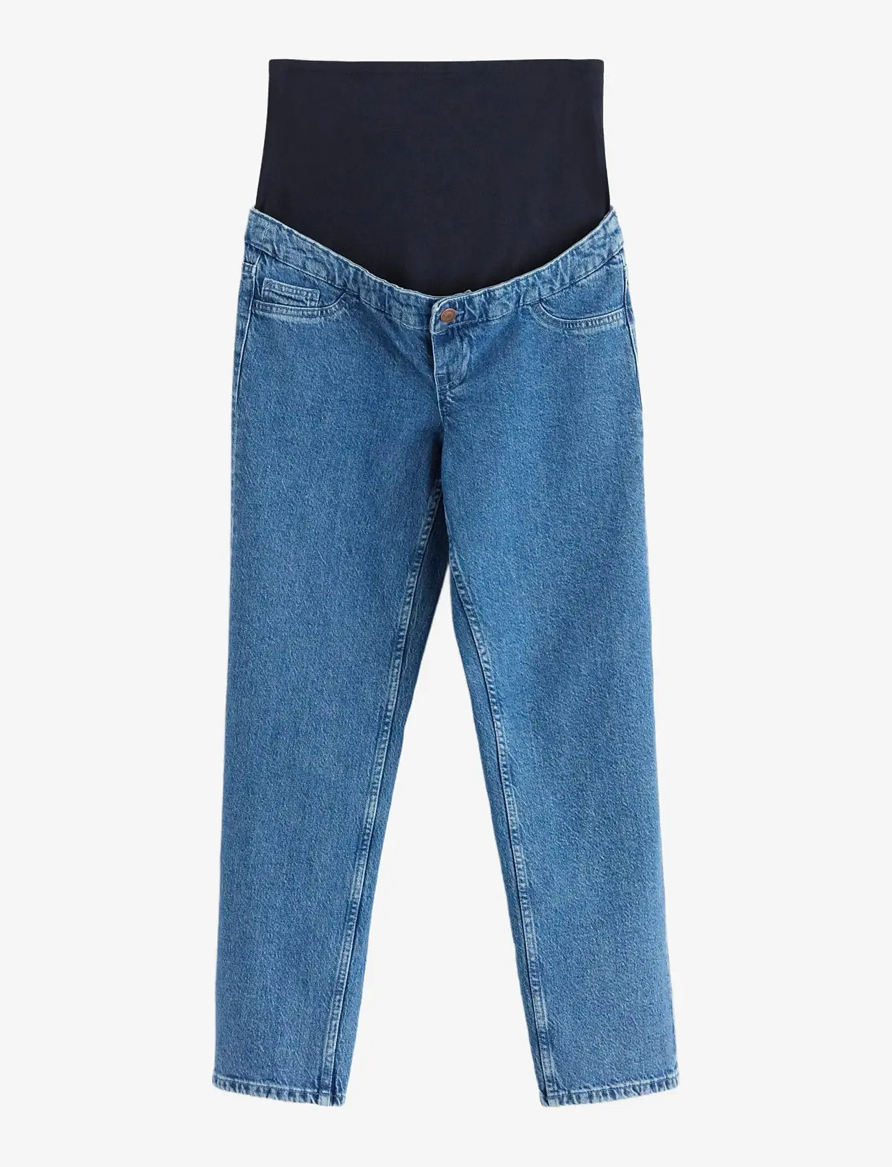 Lindex - Trousers denim MOM Nea retro b - bottoms - light denim - 1