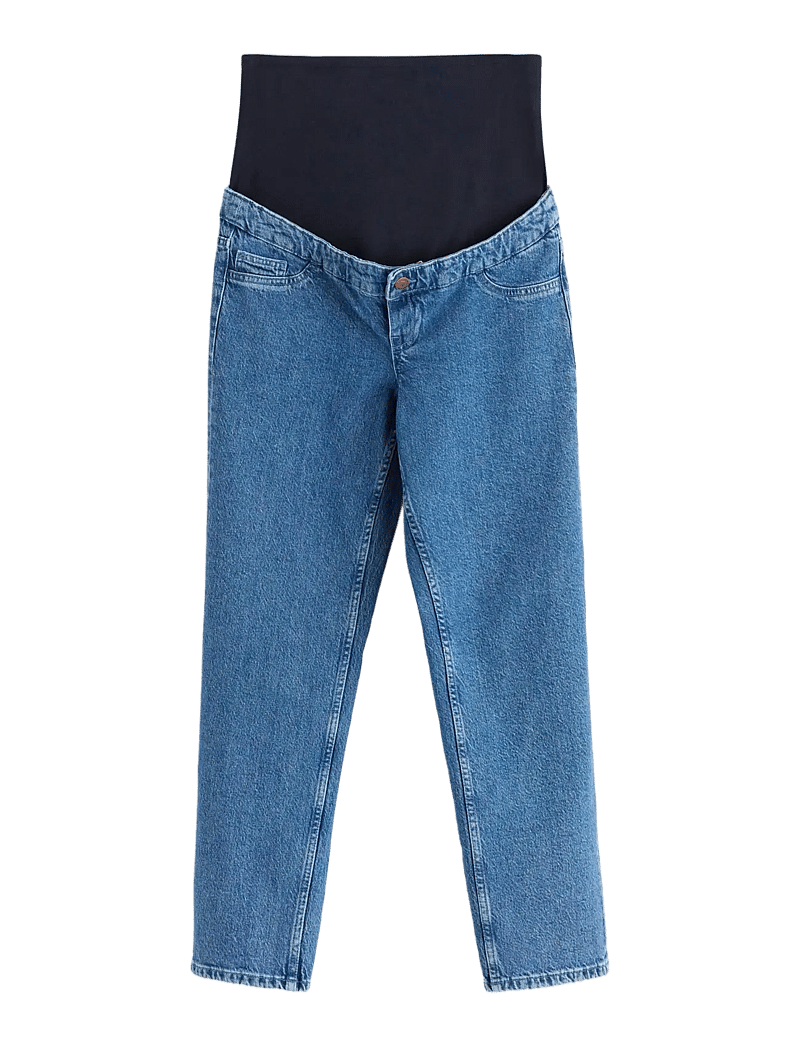 Lindex - Trousers denim MOM Nea retro b - bottoms - light denim - 1