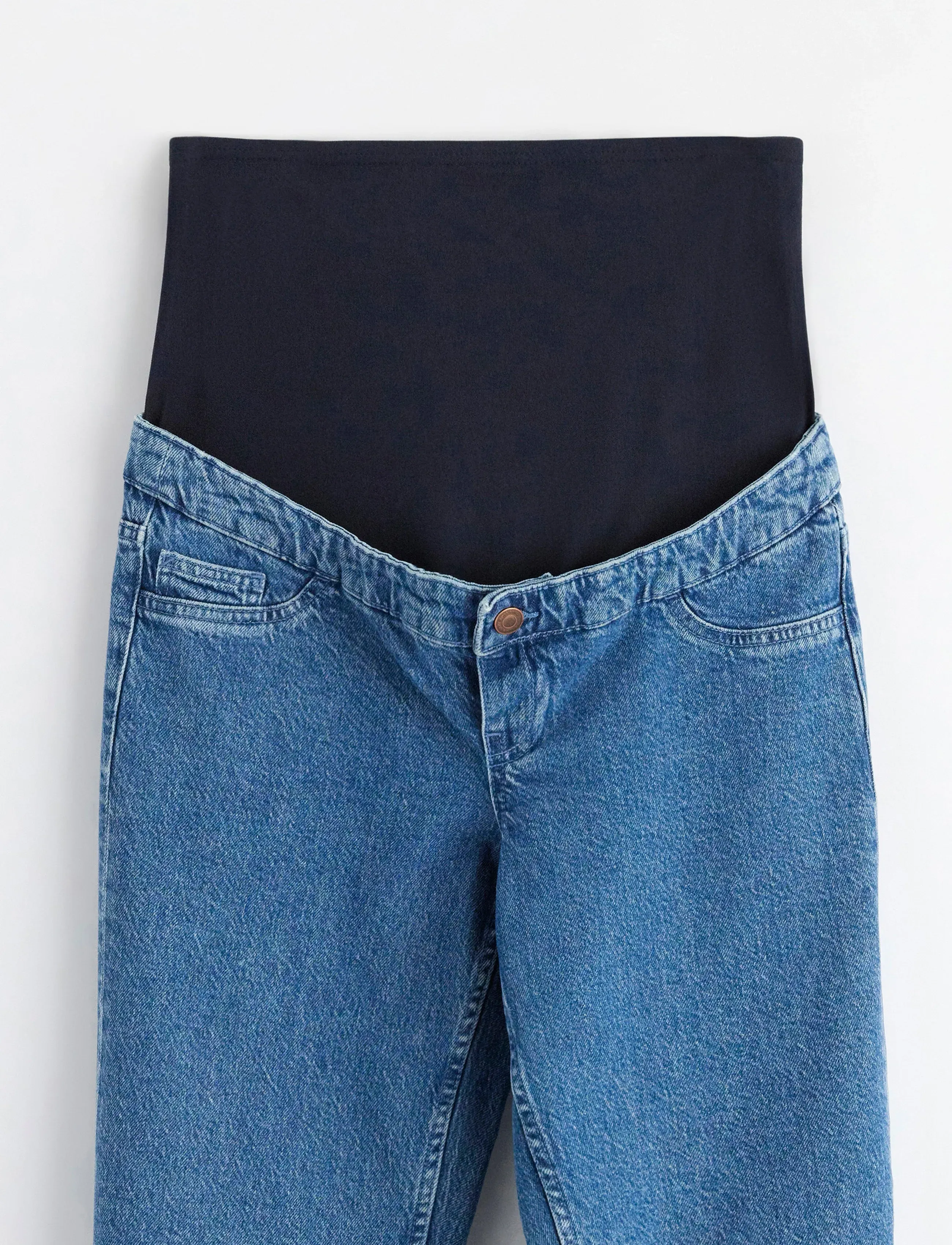 Lindex - MOM STRAIGHT Nea cropped maternity jeans - underdele - light denim - 5