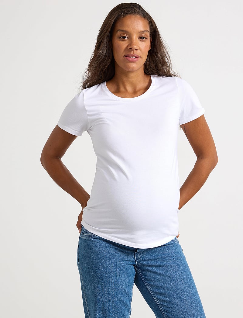 Lindex - Top MOM Vega - oberteile - white - 0