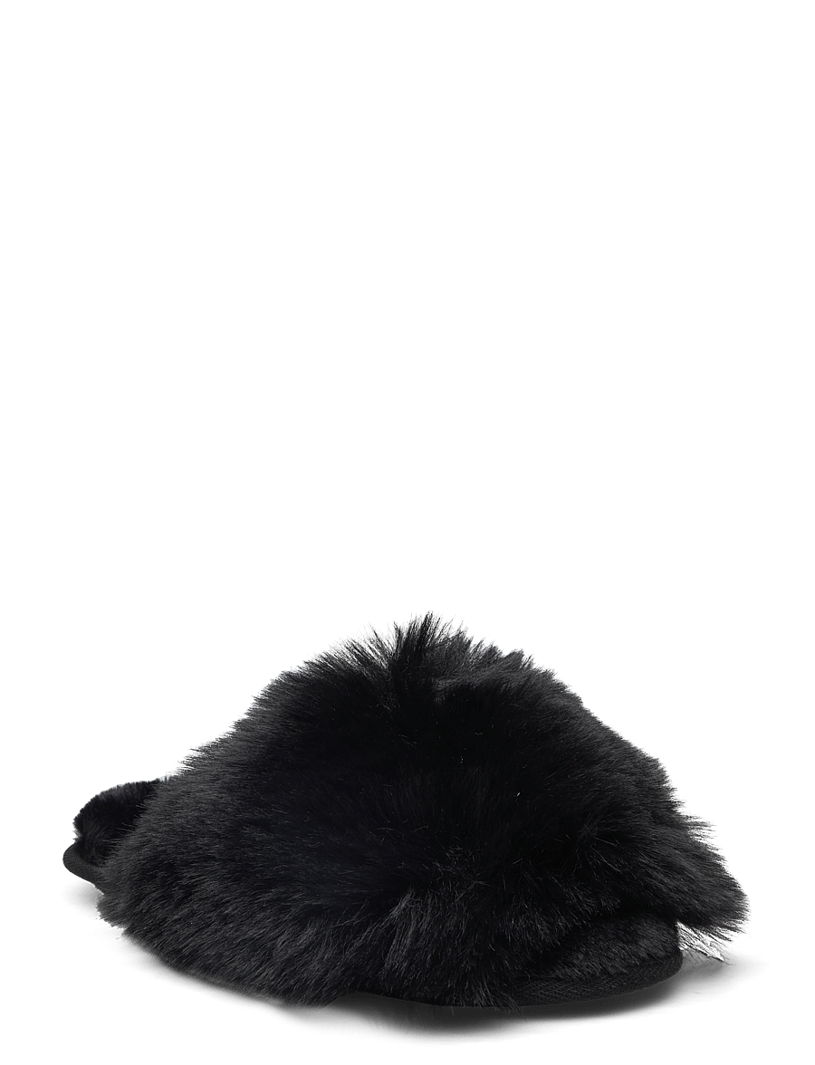 Lindex - Slippers in faux fur - modetrends - black - 0