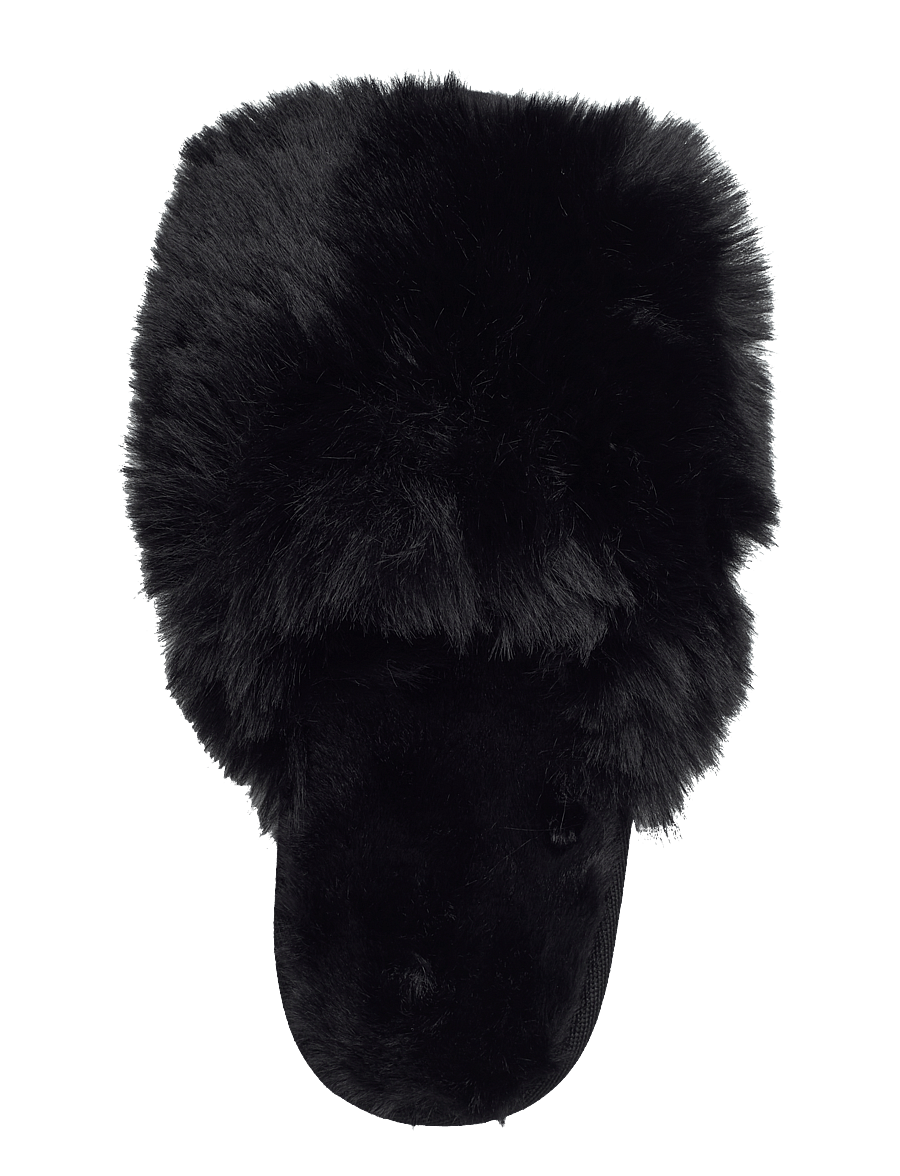 Lindex - Slippers in faux fur - modetrends - black - 3