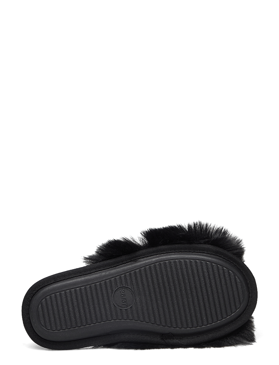 Lindex - Slippers in faux fur - modetrends - black - 4