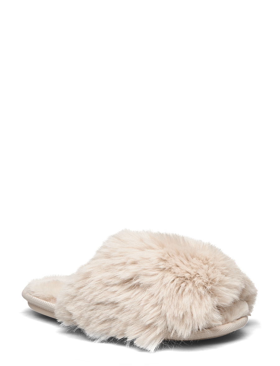 Lindex - Slippers in faux fur - modetrends - light beige - 0