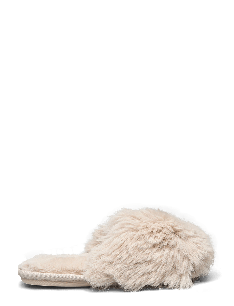 Lindex - Slippers in faux fur - modetrends - light beige - 1