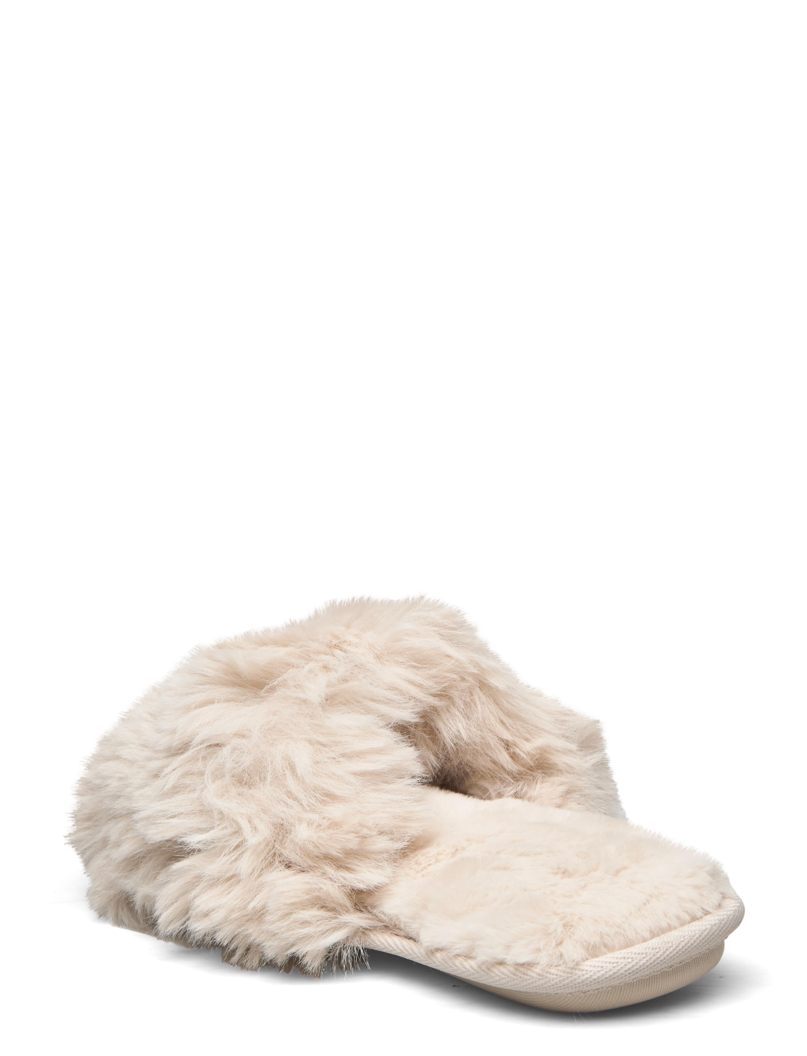 Lindex - Slippers in faux fur - light beige - 2