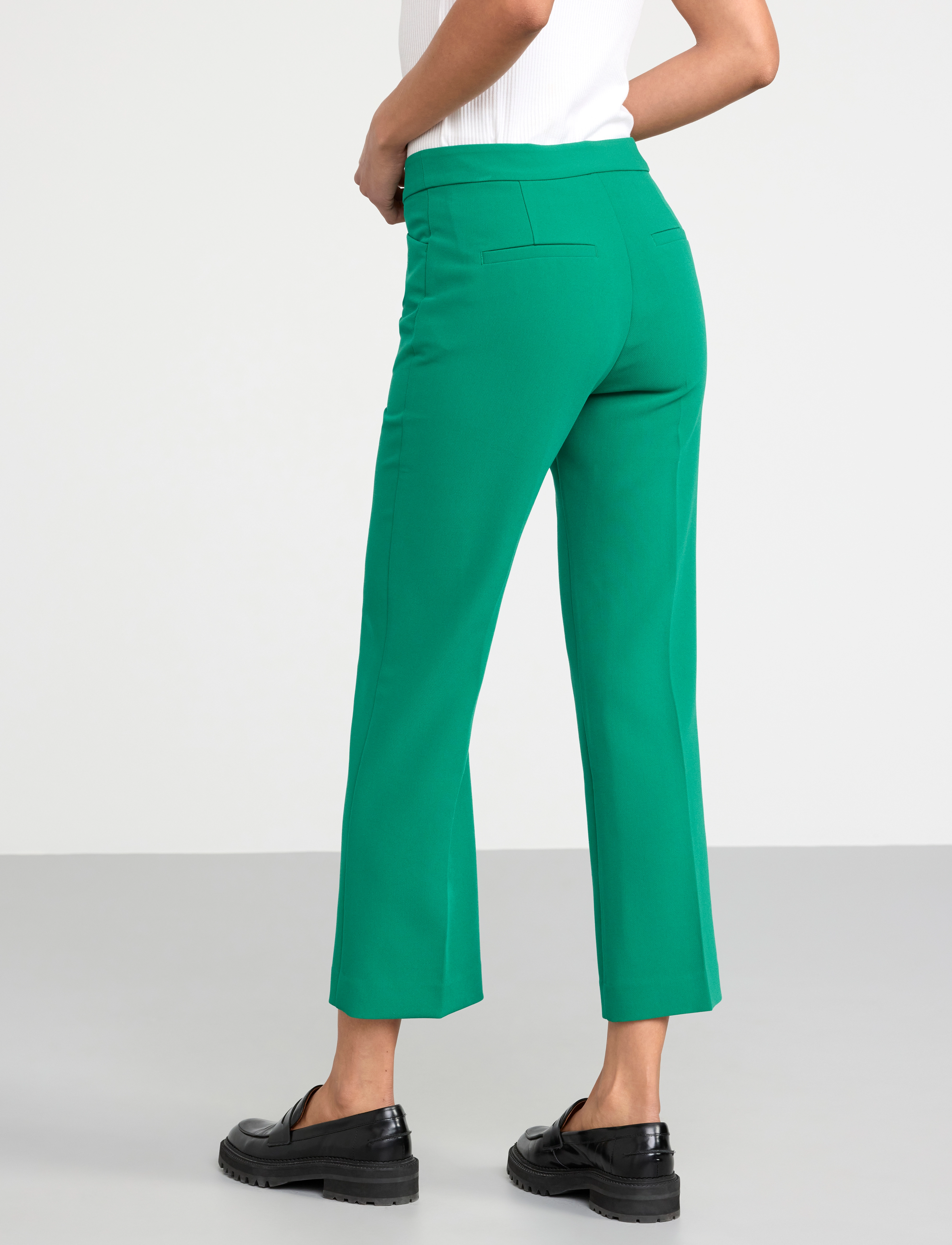 Lindex - Trousers Disa kick flare - culottes - dark green - 4