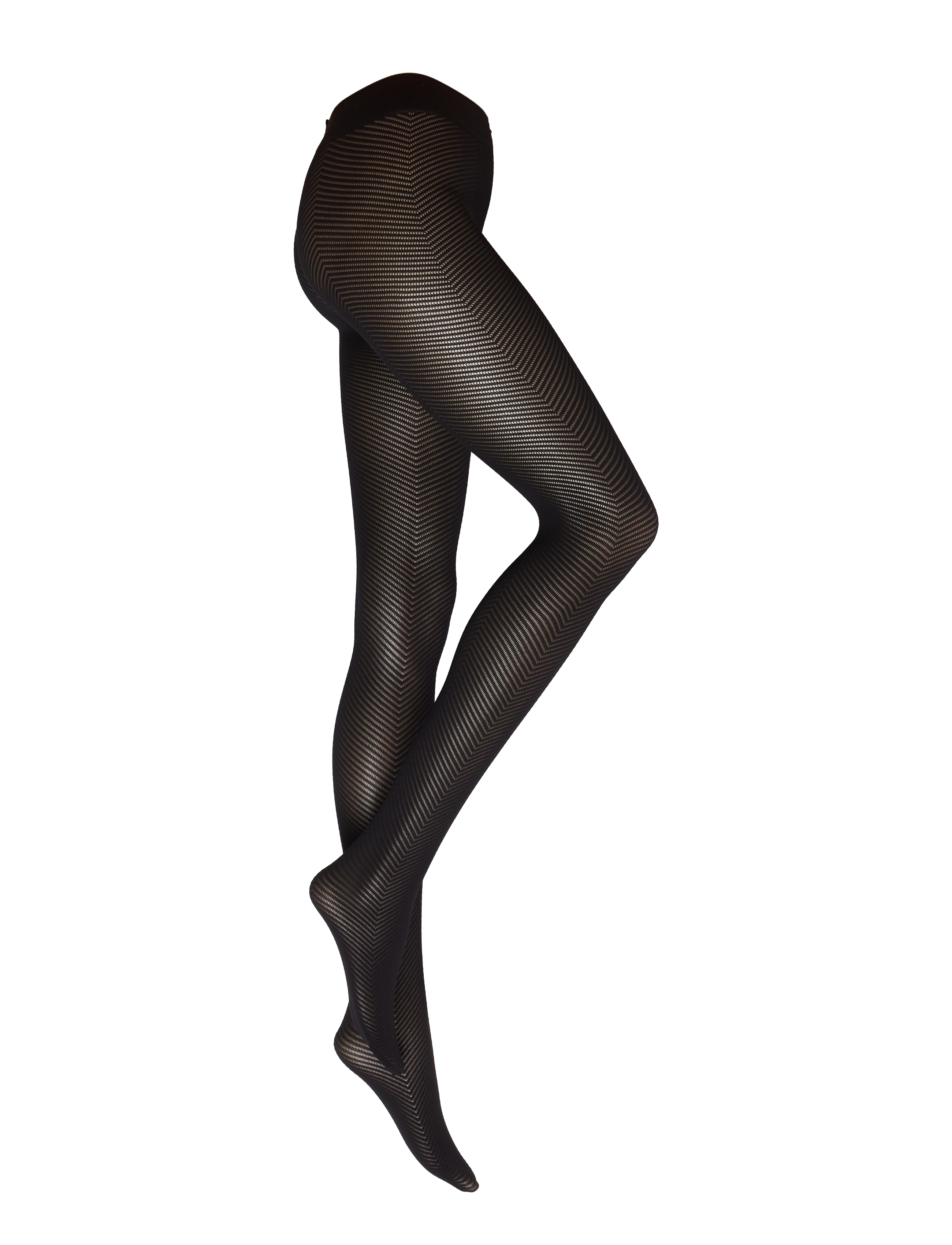 Lindex - Tights 60 den chevron - besondere anlässe - black - 2
