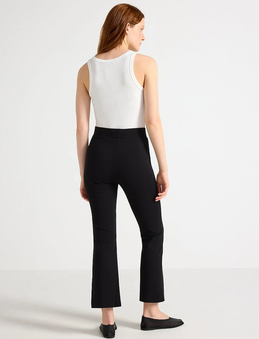 Lindex - Trousers Alva kick flare - alt laiad püksid - black - 3