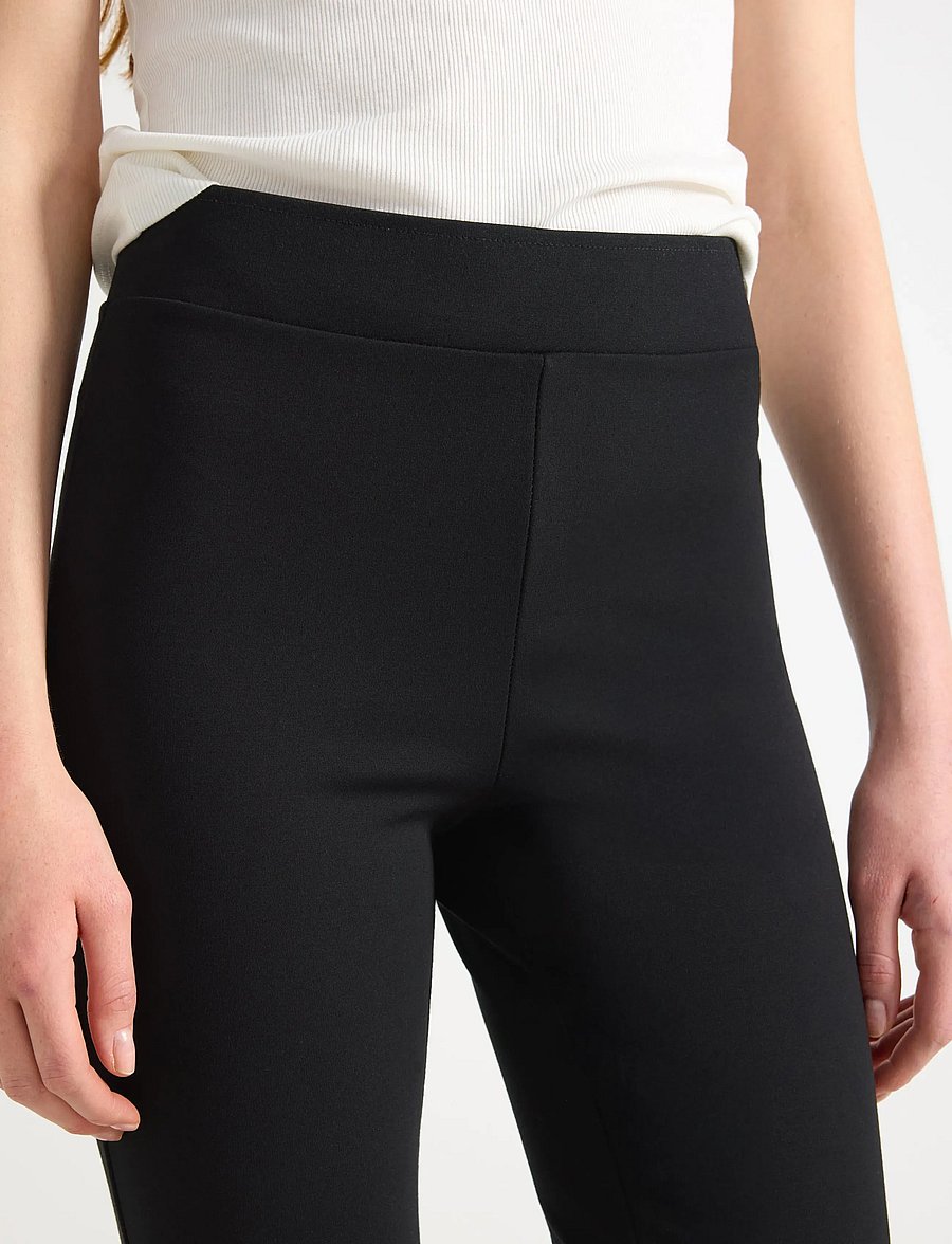 Lindex - Trousers Alva kick flare - alt laiad püksid - black - 4