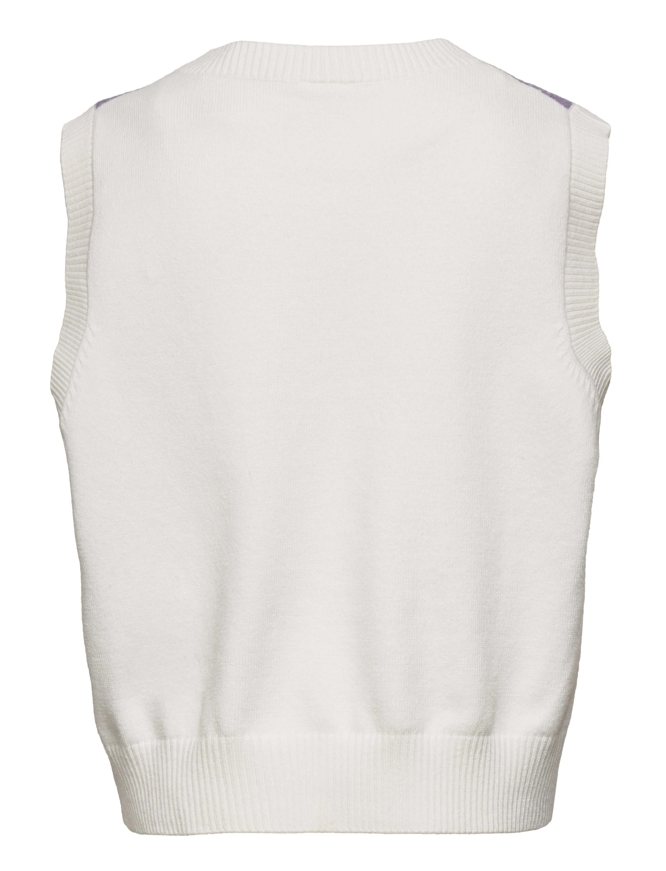 Lindex - Sweater vest argyle - alhaisimmat hinnat - light beige - 2