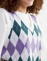 Lindex - Sweater vest argyle - mažiausios kainos - light beige - 5