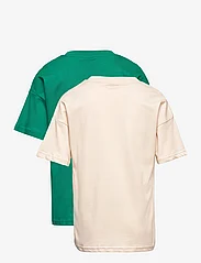 Lindex - T shirt 2 pack UNI - kurzärmelige - green - 10